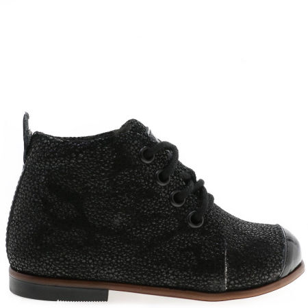 Copenhagen Roczki® membrana czarne trzewiki dziecięce ze skóry naturalnej