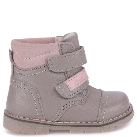 Stockholm membrana beżowe trzewiki dziecięce ze skóry naturalnej