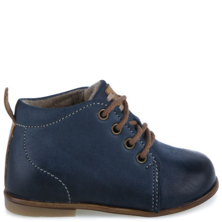 Copenhagen Roczki® membrana granatowe trzewiki dziecięce ze skóry naturalnej