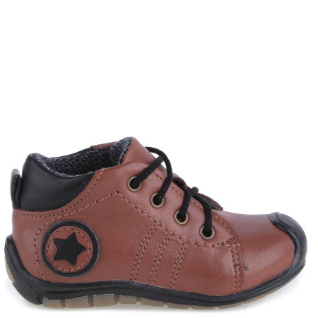 Hamilton Roczki® membrana brązowe trzewiki dziecięce ze skóry naturalnej