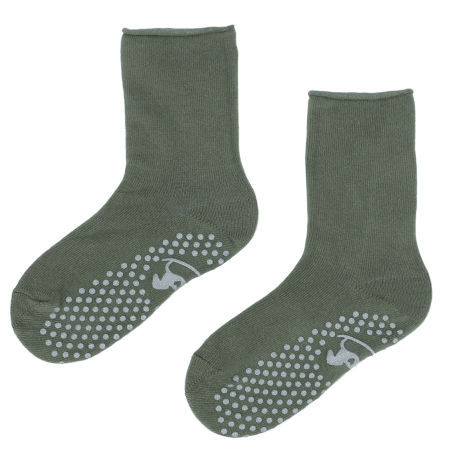 Skarpetki bawełniane antypoślizgowe zielone