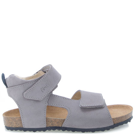 California szare sandały dziecięce ze skóry naturalnej