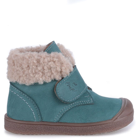 Santis membrana turkusowe trzewiki dziecięce ze skóry naturalnej