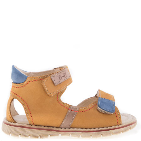 Salvador miodowe sandały dziecięce ze skóry naturalnej