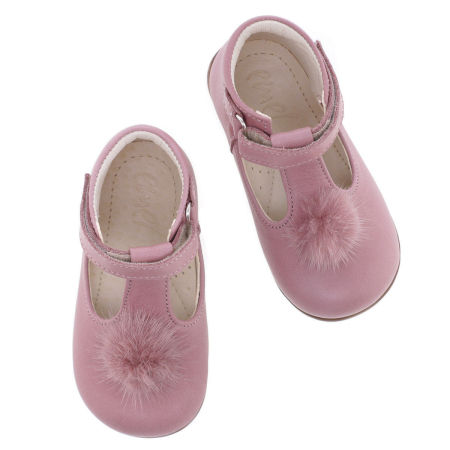 Bari Roczki® różowe baleriny dziecięce ze skóry naturalnej - E 2385F-2 zdjęcie 4