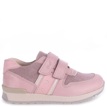 Hamburg różowe trampki dziecięce ze skóry naturalnej