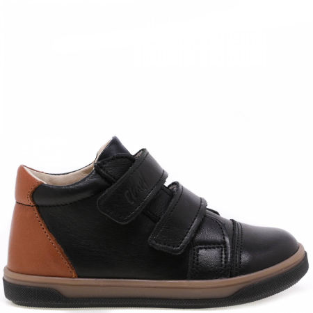 Amsterdam czarne trzewiki dziecięce ze skóry naturalnej