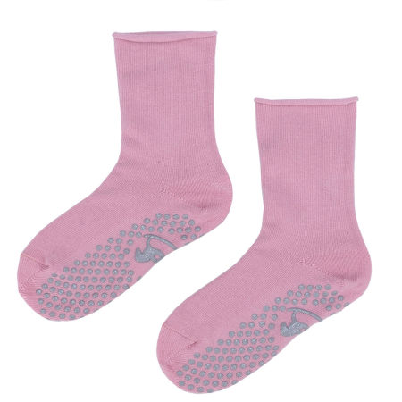 Skarpetki bawełniane antypoślizgowe różowe