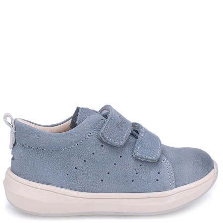 Memphis niebieskie trampki dziecięce ze skóry naturalnej