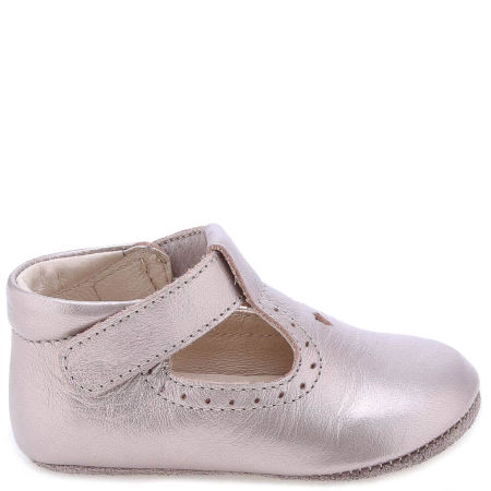 Niechodki perłowe ze skóry naturalnej na rzep