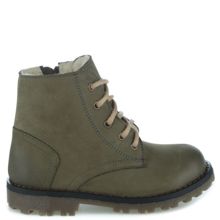 Bergamo membrana zielone trzewiki dziecięce ze skóry naturalnej