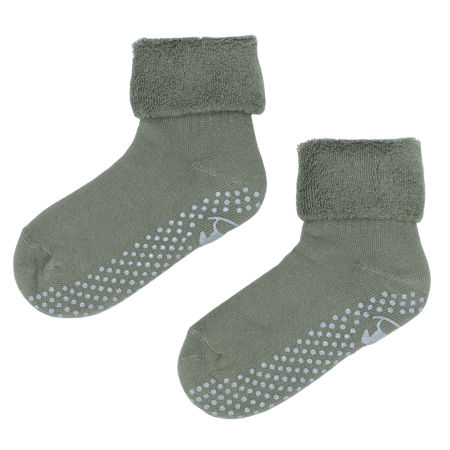 Skarpetki frotte antypoślizgowe zielone