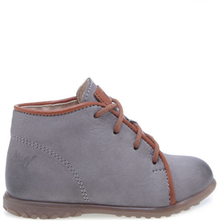 Bilbao Roczki® szare trzewiki dziecięce ze skóry naturalnej