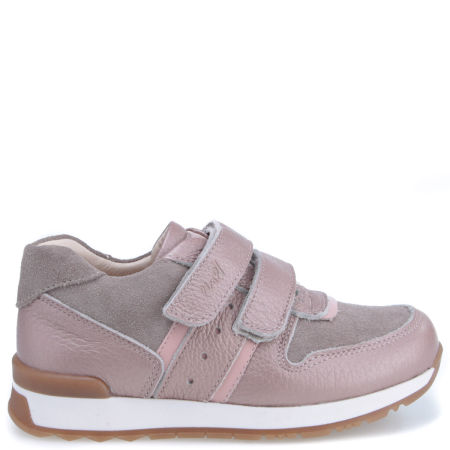 Hamburg różowe trampki dziecięce ze skóry naturalnej