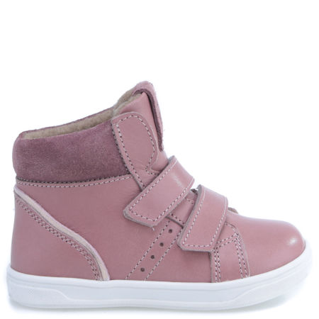 Hudson membrana różowe trampki dziecięce ze skóry naturalnej