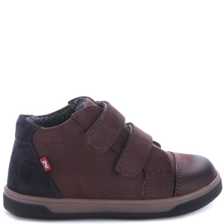 Amsterdam Membrana brązowe trampki dziecięce ze skóry naturalnej