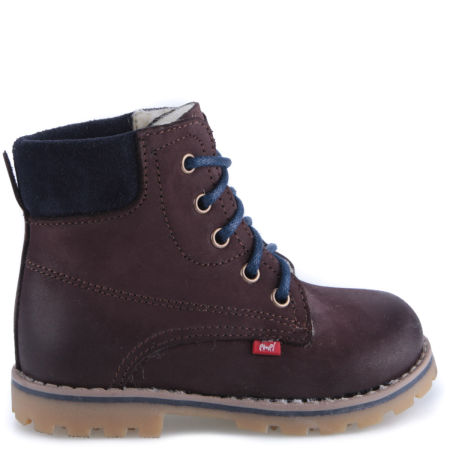 Geneva membrana brązowe traperki dziecięce ze skóry naturalnej