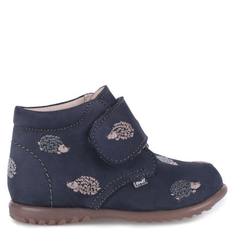 Como Jeżyki Roczki® granatowe trzewiki dziecięce ze skóry naturalnej