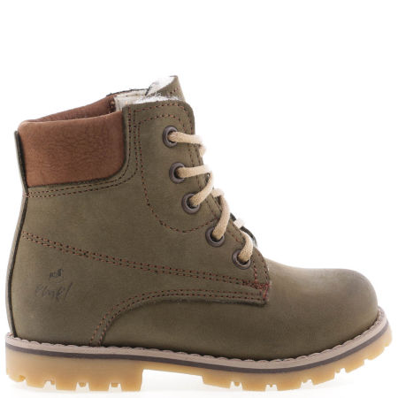 Geneva membrana zielone traperki dziecięce ze skóry naturalnej