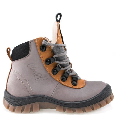 McKinley membrana szare traperki dziecięce ze skóry naturalnej