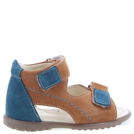Malibu Roczki® brązowe sandały dziecięce ze skóry naturalnej