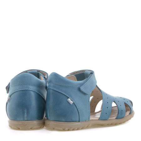 Palma Roczki® niebieskie sandały dziecięce ze skóry naturalnej  - ES 1646-5 zdjęcie 2
