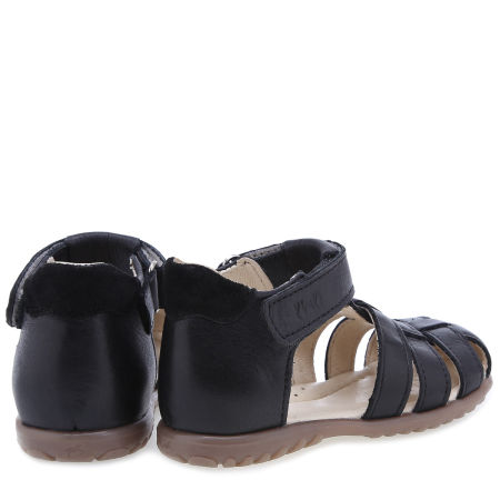 Panama Roczki® czarne  sandały dziecięce ze skóry naturalnej - ES 1078-35 zdjęcie 2