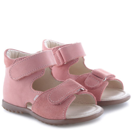 Malaga Roczki® różowe sandały dziecięce ze skóry naturalnej - ES 2428D zdjęcie 2