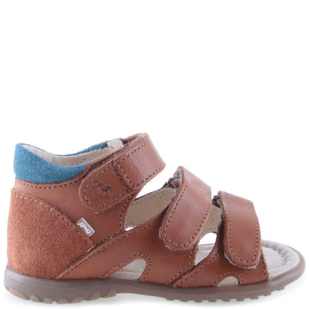 Beni Roczki® brązowe sandały dziecięce ze skóry naturalnej