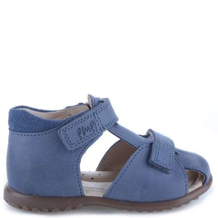Alicante Roczki® niebieskie sandały dziecięce ze skóry naturalnej
