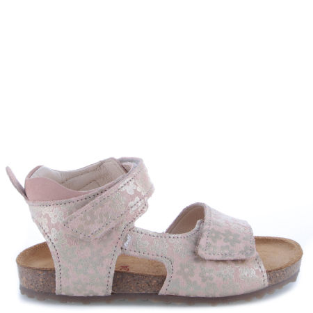 California różowe sandały dziecięce ze skóry naturalnej