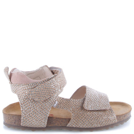 California beżowe sandały dziecięce ze skóry naturalnej