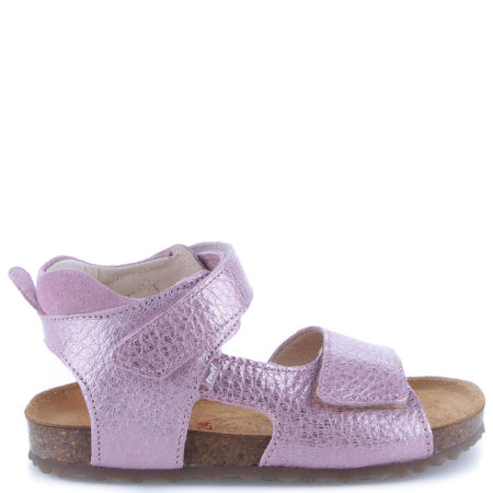 California fioletowe sandały dziecięce ze skóry naturalnej