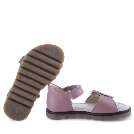 Toscana różowe sandały dziecięce ze skóry naturalnej - E 2707C-1 zdjęcie 4