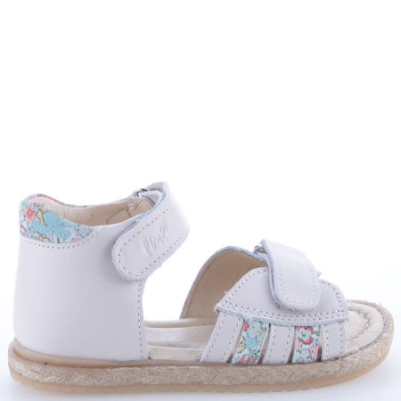 Tuluza off-white sandały dziecięce ze skóry naturalnej