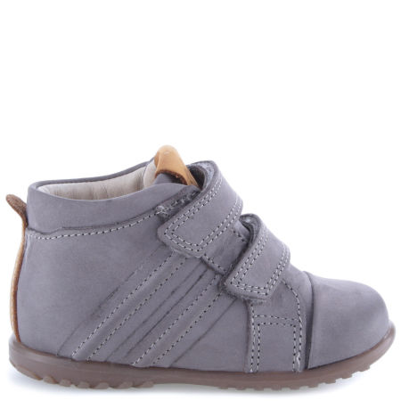 Brooklyn Roczki® szare trzewiki dziecięce ze skóry naturalnej