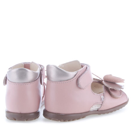 Malaga Roczki® różowe sandały dziecięce ze skóry naturalnej - ES 2428E-1 zdjęcie 3