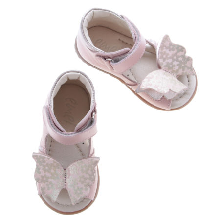 Malaga Roczki® różowe sandały dziecięce ze skóry naturalnej - ES 2428E-1 zdjęcie 4