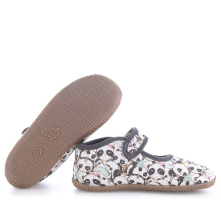 Kapcie Barefoot dla dzieci wielokolorowe w pandy zdjęcie 2