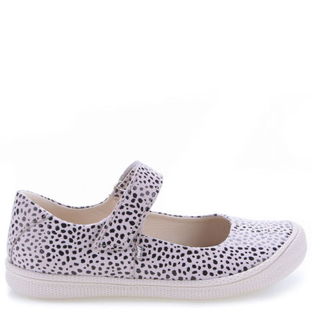 Siena beżowe baleriny dziecięce ze skóry naturalnej