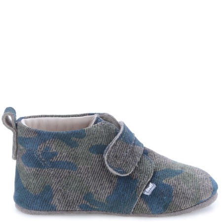 Niechodki zielone ze skóry naturalnej na rzep