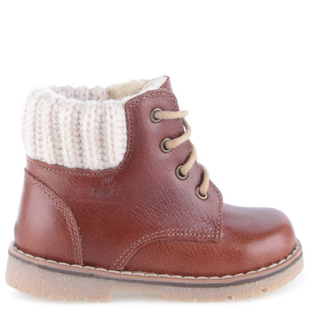 Bern membrana brązowe trzewiki dziecięce ze skóry naturalnej