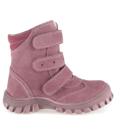 Aspen membrana fioletowe traperki dziecięce ze skóry naturalnej