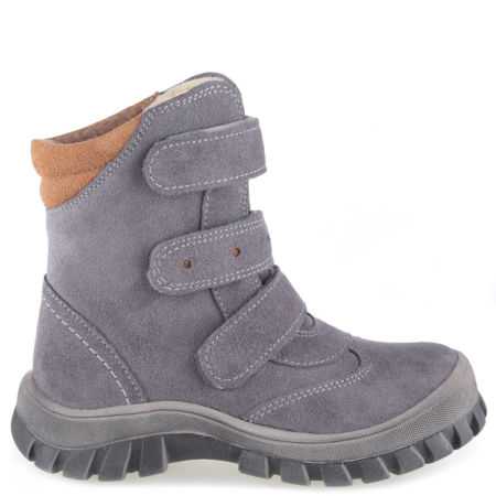 Aspen membrana szare traperki dziecięce ze skóry naturalnej