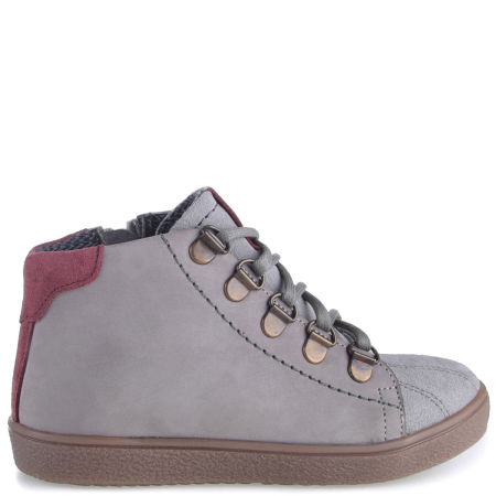 Belfast membrana szare trampki dziecięce ze skóry naturalnej