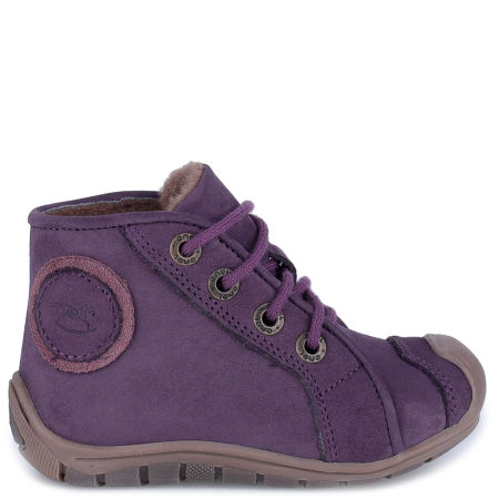 Houston Roczki® membrana fioletowe trzewiki dziecięce ze skóry naturalnej