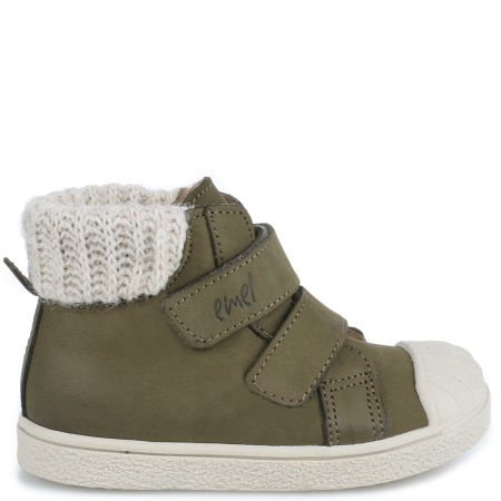 Toronto membrana zielone trampki dziecięce ze skóry naturalnej