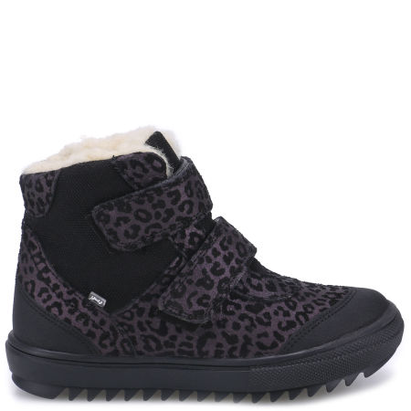 Alaska membrana fioletowe traperki dziecięce ze skóry naturalnej