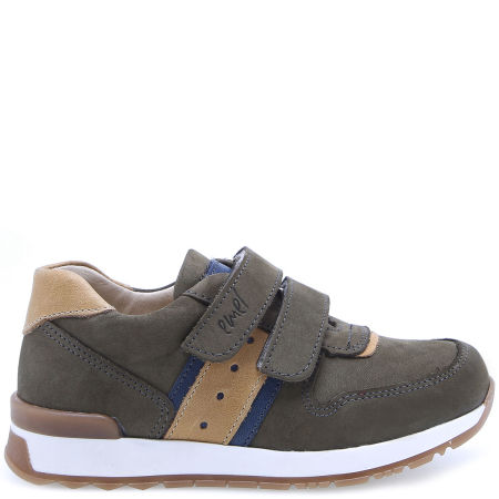 Hamburg zielone trampki dziecięce ze skóry naturalnej