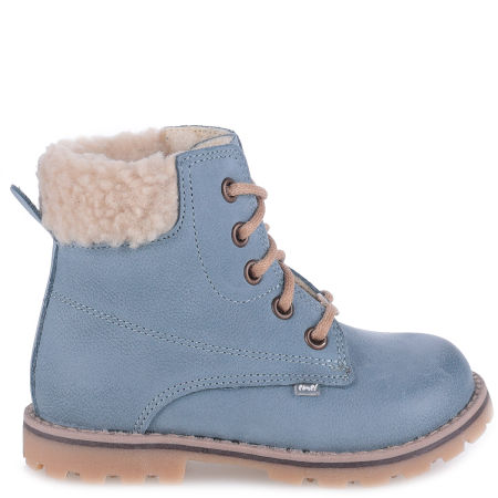 Geneva membrana błękitne traperki dziecięce ze skóry naturalnej